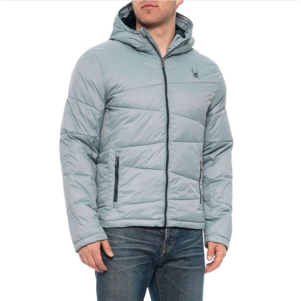 Men's M Spyder Nexus Puffer Jacket Insulated Gray 71F66022 MSRP $199 Winter